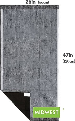 Paw Inspired Bamboo Disposable Small Pet Liner Pee Pads & Bedding, Midwest, 47x26-in, 8 count