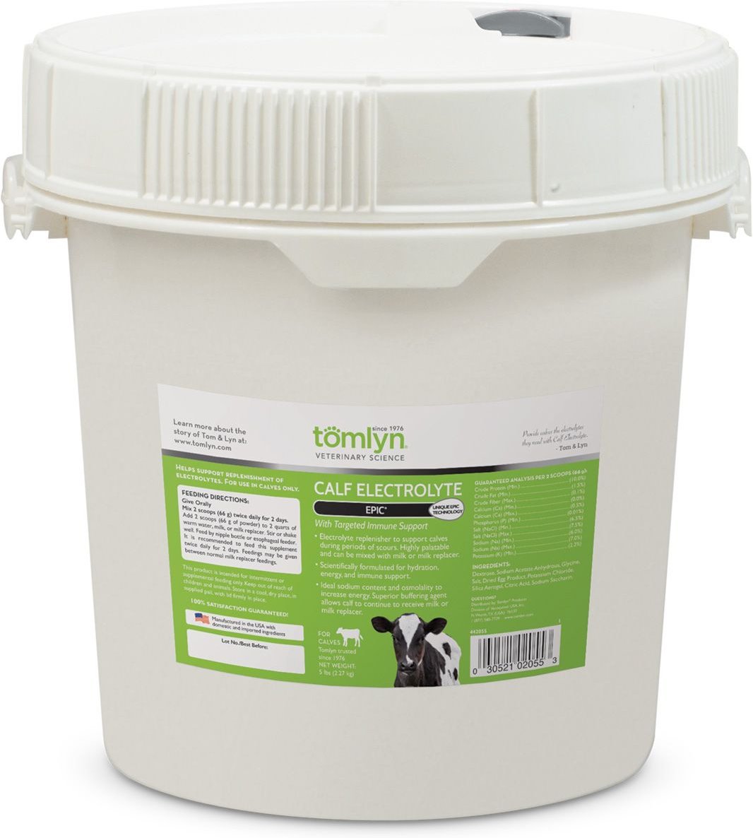 TOMLYN Epic Calf Electrolyte Cattle Supplement, 5lb bag