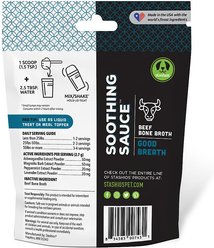 Stashios Soothing Sauce Beef Flavor Good Breath Powder Supplement for Dogs & Cats, 3-oz bag slide 2 of 2
