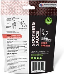 Stashios Soothing Sauce Chicken Flavor Good Breath Powder Supplement for Dogs & Cats, 3-oz bag slide 2 of 2