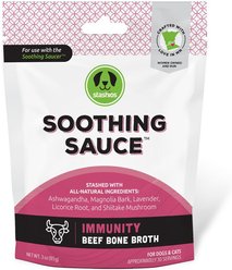 Stashios Soothing Sauce Beef Flavor Immunity Powder Supplement for Dogs & Cats, 3-oz bag