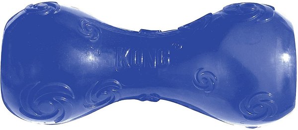 KONG Squeezz Dumbbell Dog Toy, Color Varies, Medium slide 1 of 5