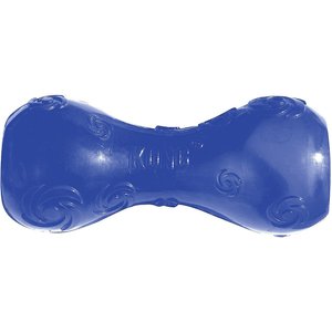 KONG Squeezz Dumbbell Dog Toy, Color Varies, Medium