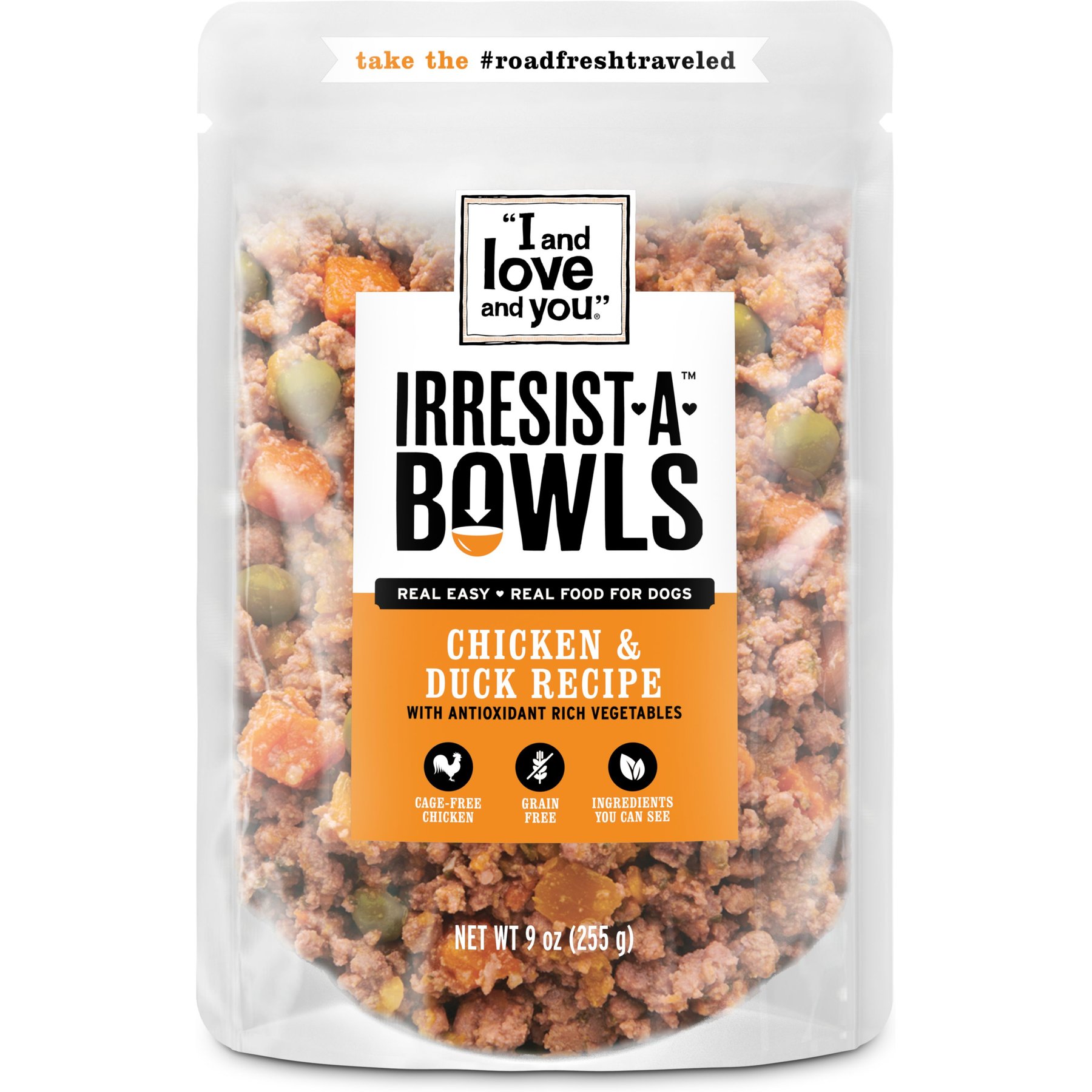 I and Love and You Irresist-a-Bowls Grain-Free Chicken & Duck Recipe Dog Food, 9-oz pouch, 4 count