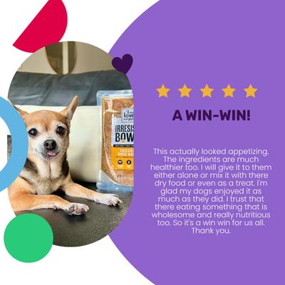 Show full view: I and Love and You Irresist-a-Bowls Grain-Free Chicken & Duck Recipe Dog Food, 9-oz pouch, 4 count slide 5 of 9