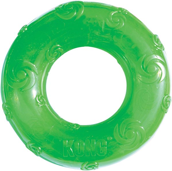 KONG Squeezz Ring Dog Toy, Color Varies, Medium slide 1 of 5
