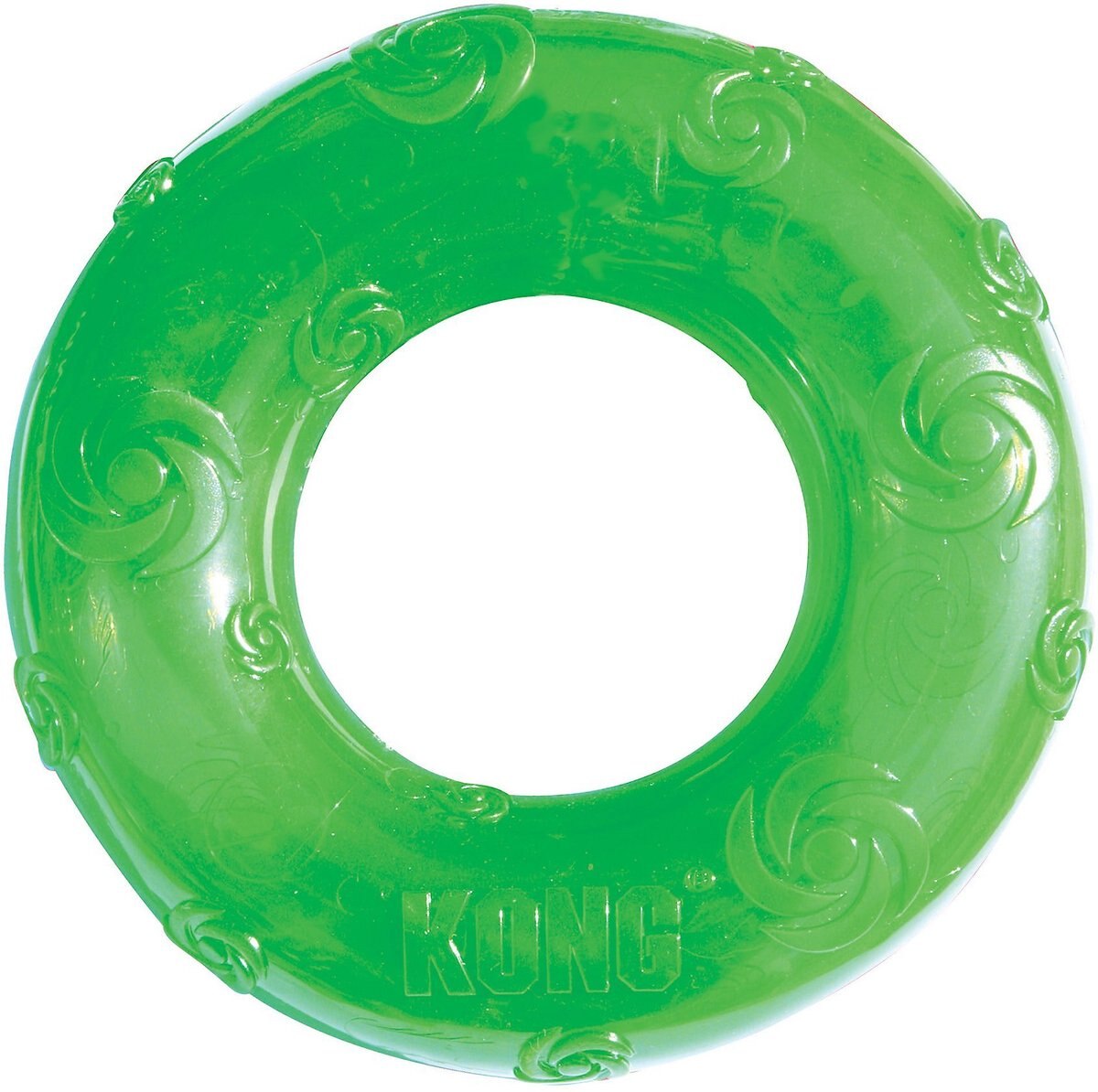 KONG Squeezz Ring Dog Toy, Color Varies, Large