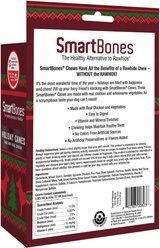 SmartBones Holiday Canes Rawhide-Free Chicken Flavor Chewy Dog Treats, 6 count slide 2 of 9