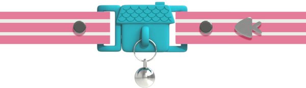 Kittyrama Breakaway Adjustable with Bell Cat Collar, Bermuda Pink slide 1 of 8