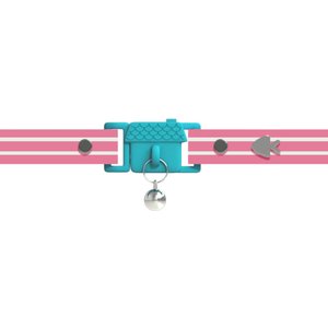 Kittyrama Breakaway Adjustable with Bell Cat Collar, Bermuda Pink