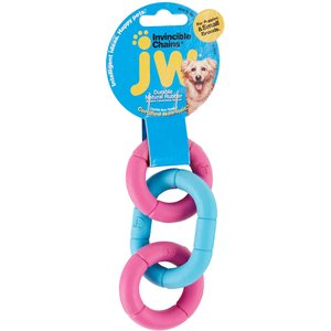 JW Pet Invincible Chains Triple Dog Toy, Color Varies, X-Small