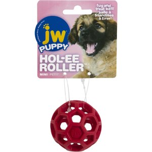 JW Pet Mini Hol-ee Roller Dog Toy, Color Varies