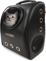 Sherpa Airline Approved Bubble View Window Cat Travel Backpack, Black, Small