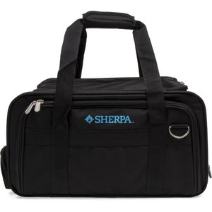Sherpa Airline Approved Expandable Cat & Dog Travel Carrier, Black, Medium