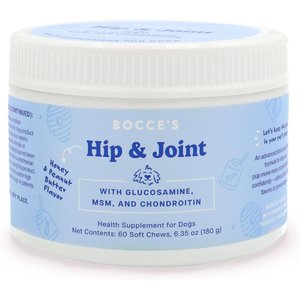 Bocce's Bakery Hip & Joint Soft Chew Joint Supplement for Dogs, 60 count