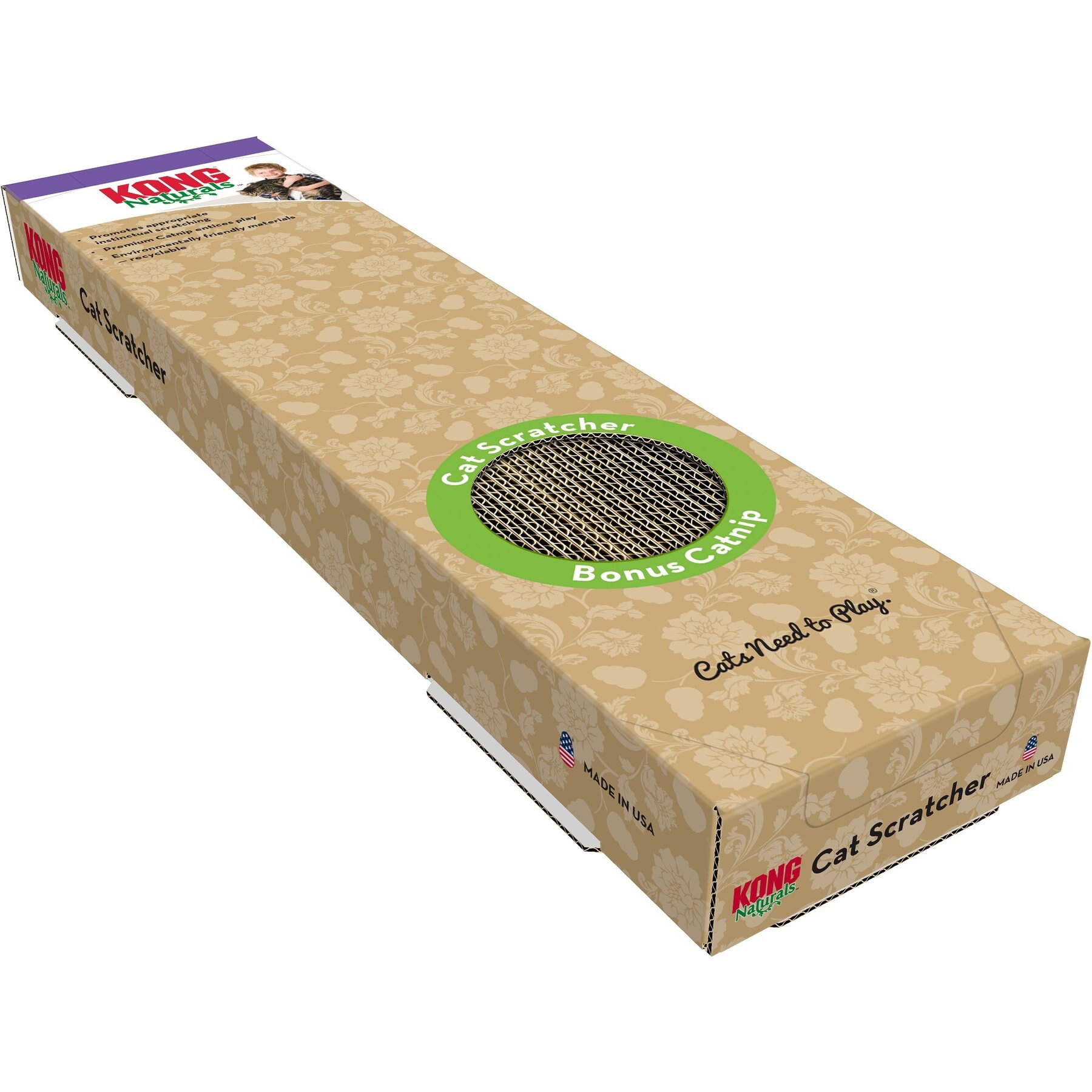 Kong naturals incline scratcher cat toy best sale