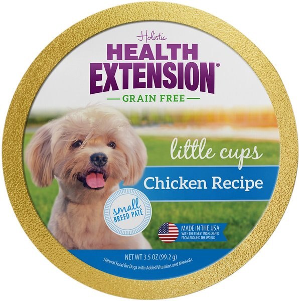 Health Extension Little Cups Grain-Free Chicken Small Breed Wet Dog Food, 3.5-oz cup, case of 12 slide 1 of 5
