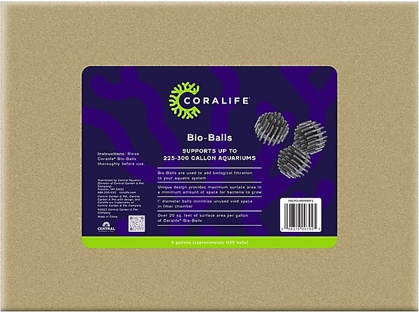 Coralife Filter Bio Balls Fish Salt Minerals, 5 gallons slide 1 of 1