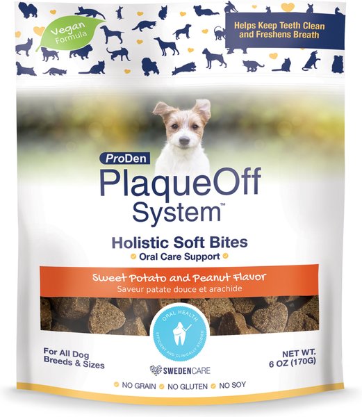 ProDen PlaqueOff System Holistic Oral Care Support Adult Dental Dog Treats, 6-oz bag, Count Varies slide 1 of 1