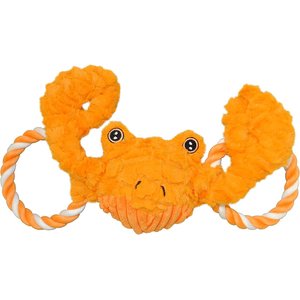 Jolly Pets Tug-a-Mals Crab Dog Toy, Small