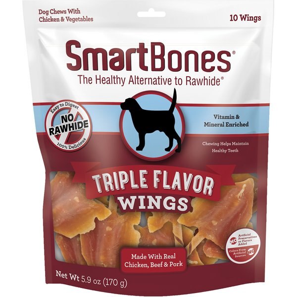 SMARTBONES Twists Wrapped Chicken & Peanut Butter Dog Treats, 30 count