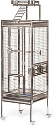Prevue Pet Products Playtop Bird Cage, Stainless Steel, Small
