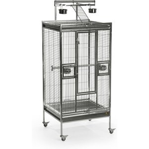 Prevue Pet Products Playtop Bird Cage, Stainless Steel, Medium
