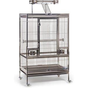 Prevue Pet Products Playtop Bird Cage, Stainless Steel, Large