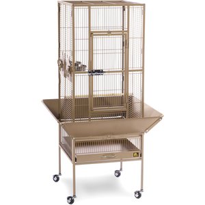 Prevue Hendryx F040 Pet Products Wrought Iron Flight Cage with Stand Black  Bird Cage, 31 by 20-1/2 by 53 : : Pet Supplies