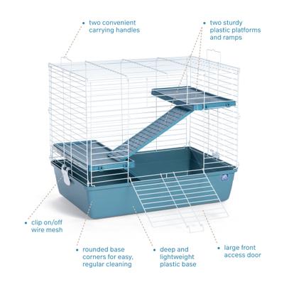 Show full view: Prevue Pet Products Ferret Travel Small Pet Habitat, Blue slide 3 of 9