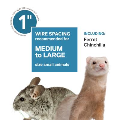 Show full view: Prevue Pet Products Ferret Travel Small Pet Habitat, Blue slide 7 of 9