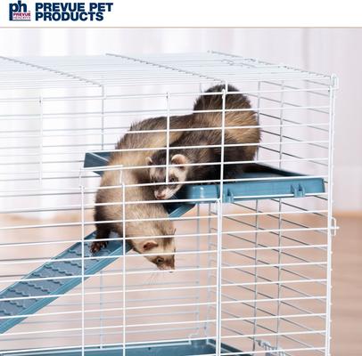 Show full view: Prevue Pet Products Ferret Travel Small Pet Habitat, Blue slide 8 of 9