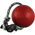 Jolly Pets Romp-n-Roll Dog Toy, Red, 4.5-in