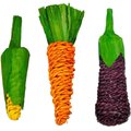 SunGrow Rabbit & Guinea Pig Veggie Chew Small Pet Teeth Grinding Toy, 3 count