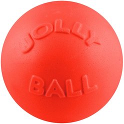 Jolly Pets Bounce-n-Play Dog Toy, Orange, 4.5-in