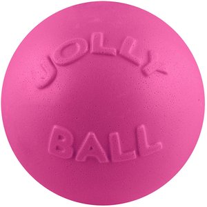 Jolly Pets Bounce-n-Play Dog Toy, P-ink, 4.5-in
