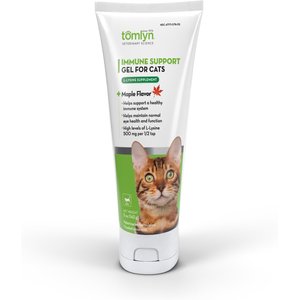 Tomlyn Immune Support L-Lysine Maple Flavor Gel Immune Supplement for Cats, 5-oz tube
