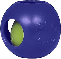 Jolly Pets Teaser Ball Dog Toy, Blue, 8-in