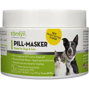 Tomlyn Pill-Masker Peanut Butter Flavor Paste for Dogs & Cats, 6-oz bottle