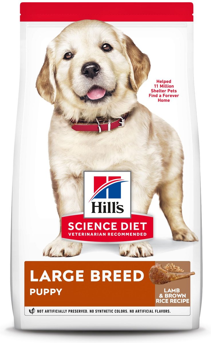 Hill's Science Diet Puppy Large Breed Lamb Meal & Rice Recipe Dry Dog Food, 33-lb bag slide 1 of 9