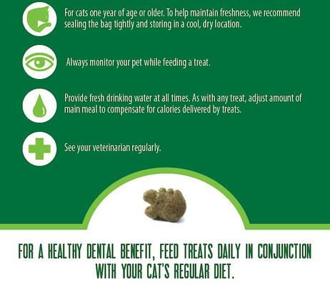 Show full view: Greenies Feline Oven Roasted Chicken Flavor Adult Dental Cat Treats, 5.5-oz bag slide 9 of 12