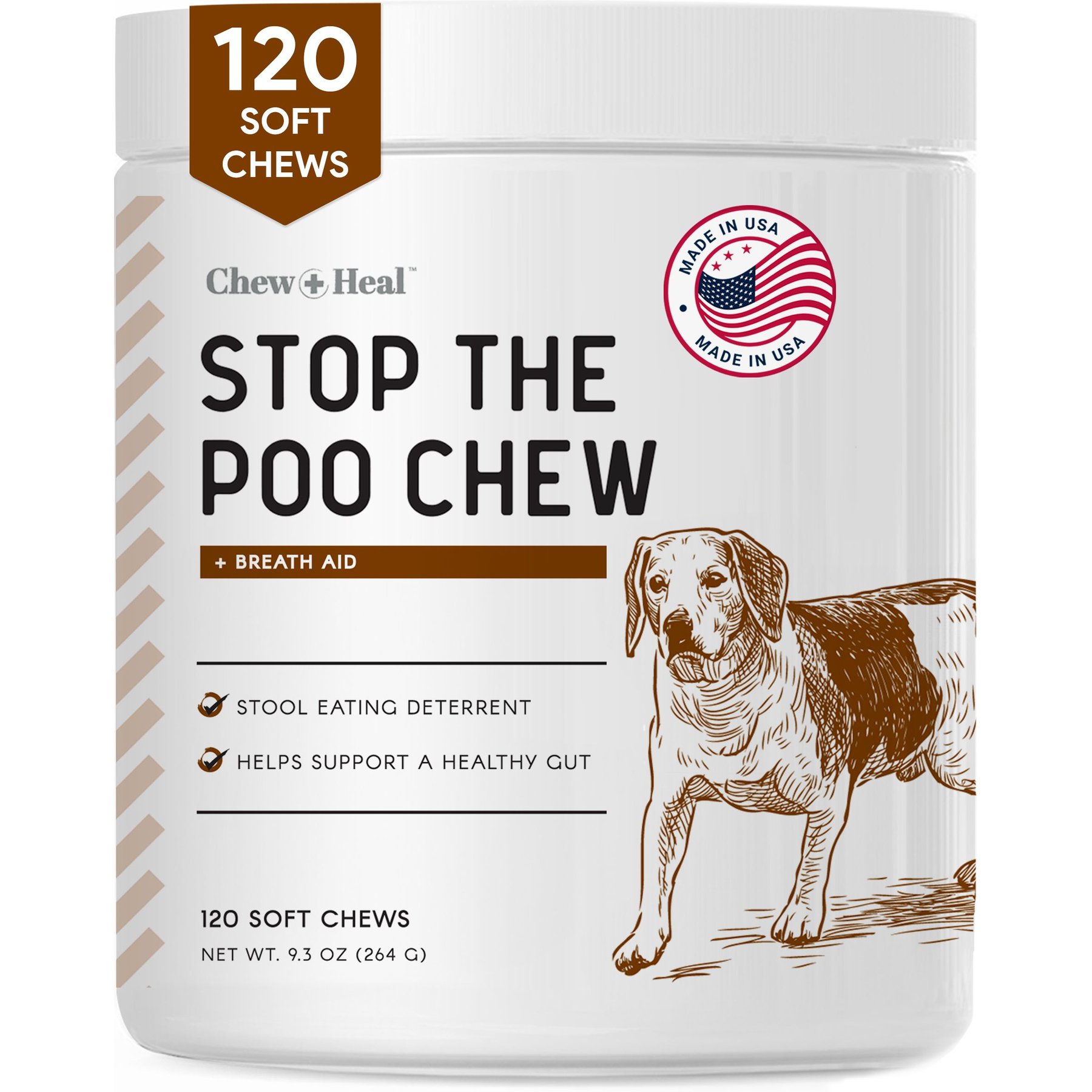 CHEW HEAL Stop The Poo Soft Chew Coprophagia Digestive