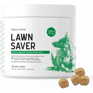 Chew + Heal Lawn Savor Soft Chew Lawn Protection Supplement for Dogs, 120 count