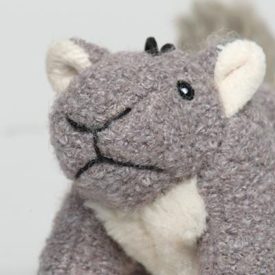 Show full view: HuggleHounds Feller Durable Plush Squirrel Squeaky Dog Toy, Lil Squirrel slide 5 of 10