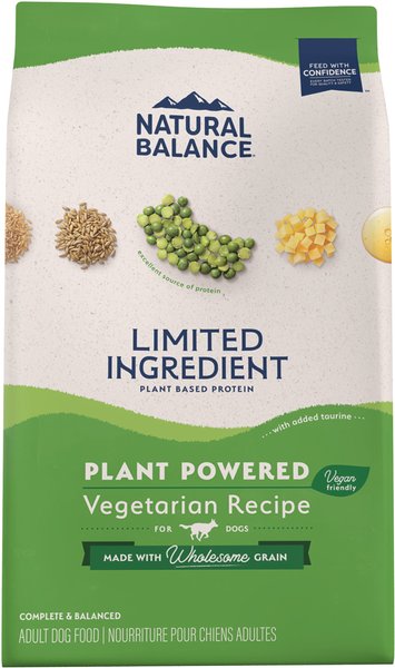 Natural Balance Limited Ingredient Vegetarian Recipe Dry Dog Food, 4-lb bag slide 1 of 8