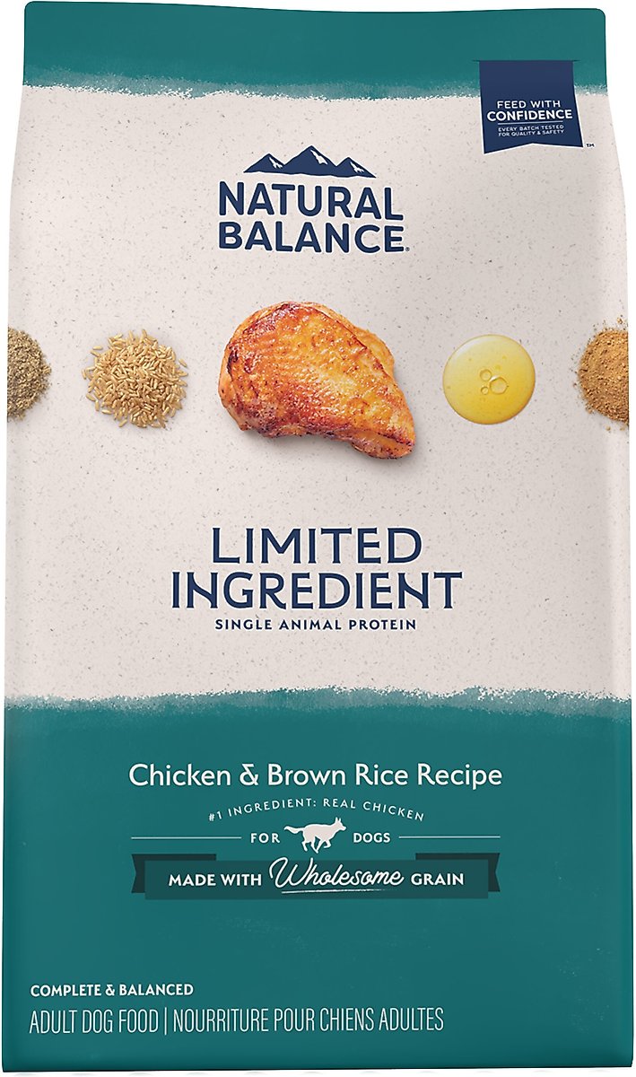 NATURAL BALANCE Limited Ingredient Chicken Brown Rice Recipe Dry