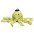 HuggleHounds Sea Creature Durable Plush Corduroy Knottie Squeaky Dog Toy, Octopus, Large