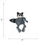 Show in main carousel: HuggleHounds Woodlands Durable Plush Corduroy Knottie Racoon Squeaky Dog Toy, Small slide 2 of 9