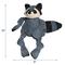 Show in main carousel: HuggleHounds Woodlands Durable Plush Corduroy Knottie Racoon Squeaky Dog Toy, Large slide 2 of 11