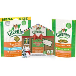 Greenies Holiday Chicken Flavor Variety Pack Cat Treats, 6.7-oz pack
